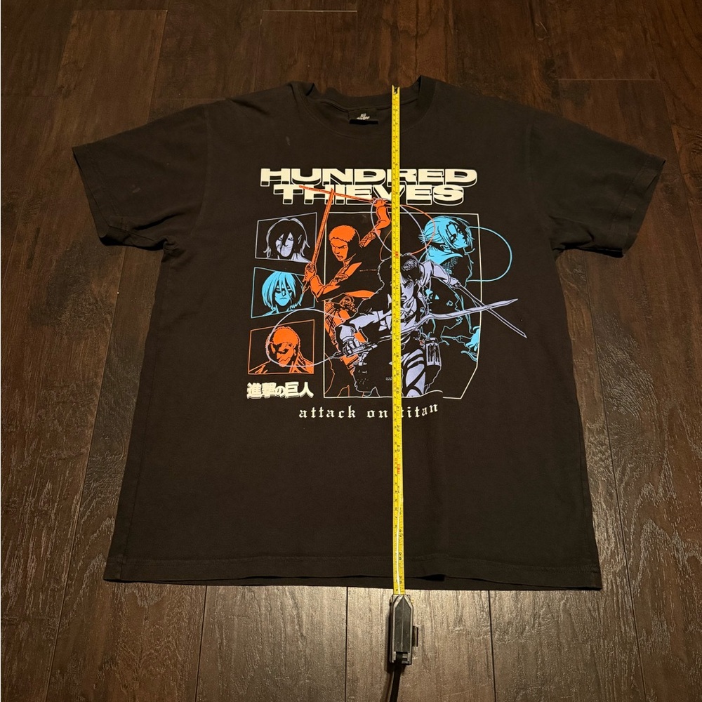 100 Thieves x Attack on Titan T Shirt Size Large